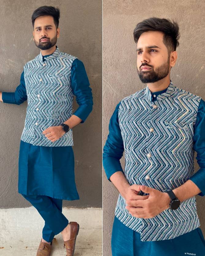 Manyavar Modi Jacket Kurta Pajama Catalog